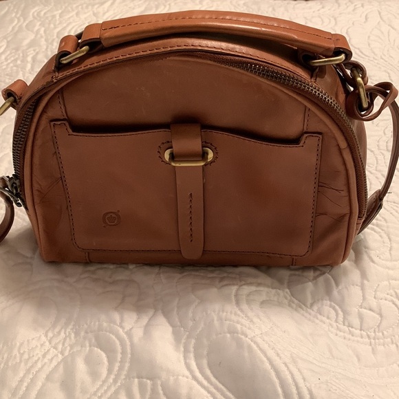 Born Angelo Dome Carmel Leather Crossbody - Picture 5 of 15